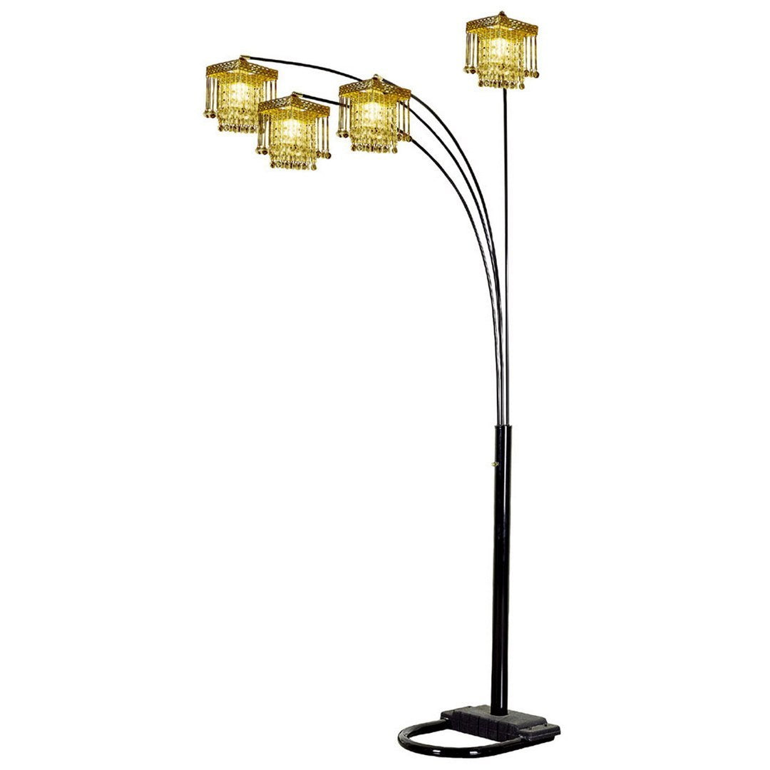 Gold 4 Light Floor Lamp