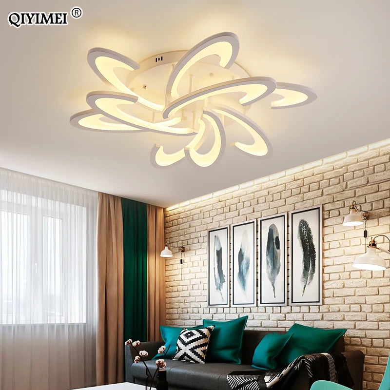 Remote Control Floral LED Ceiling Light