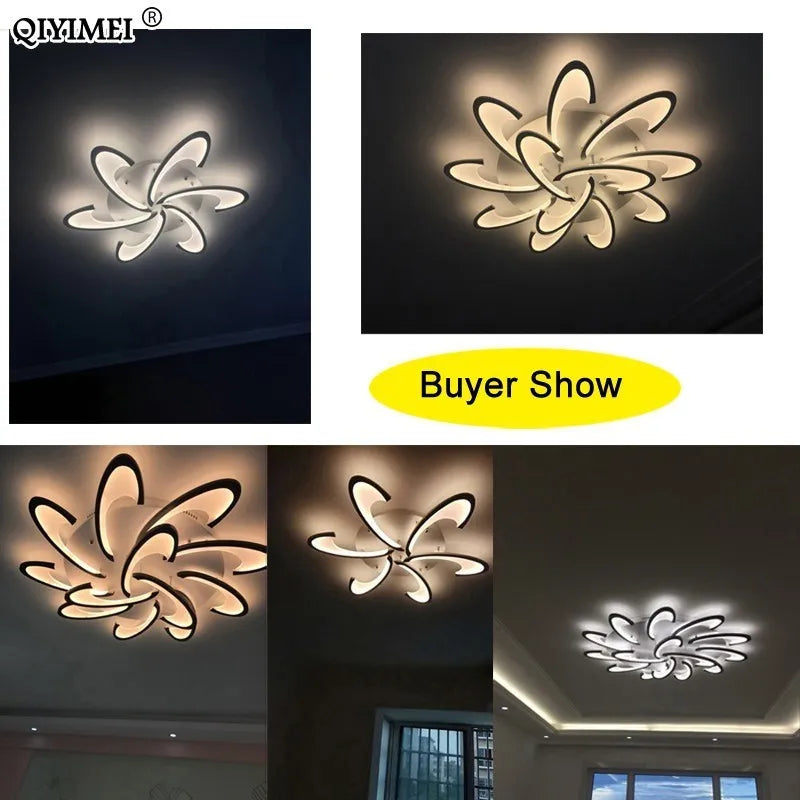 Remote Control Floral LED Ceiling Light