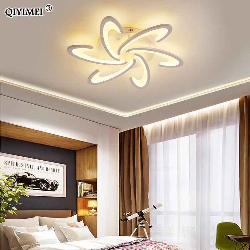 Remote Control Floral LED Ceiling Light