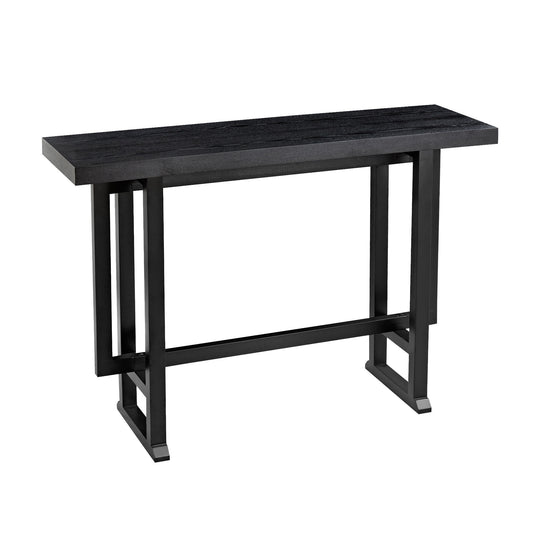 Long Black Bar Table