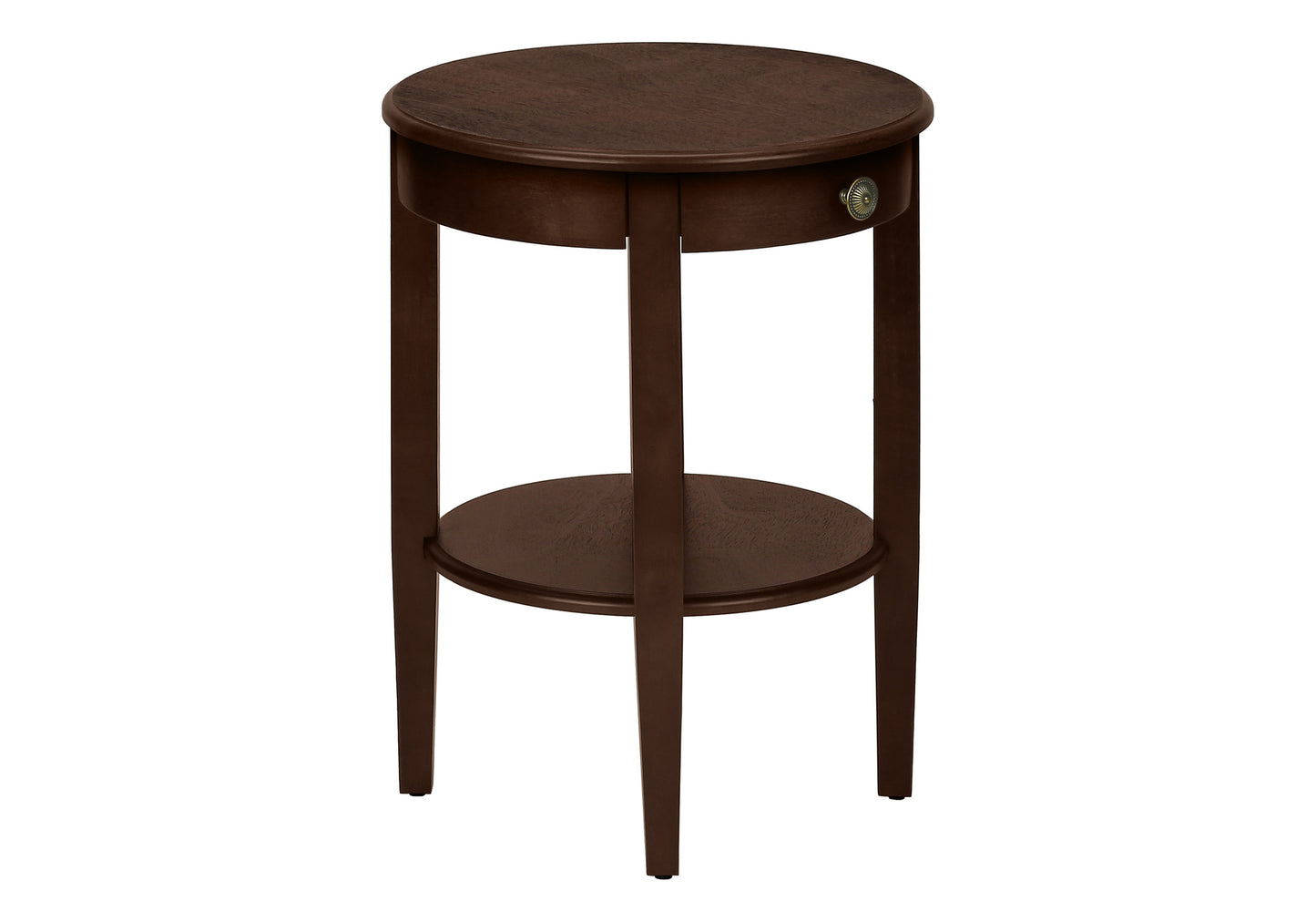 Minimalist 2 Tier Round End Table