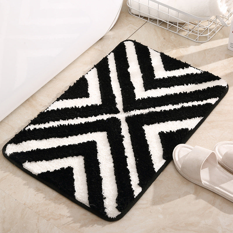 B&W Geo Door Mat