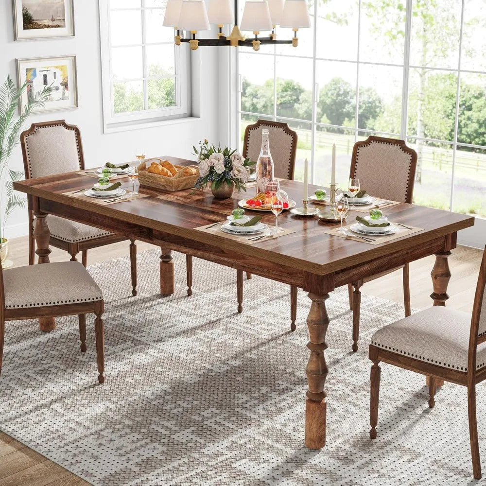 Rich Wood Dining Table