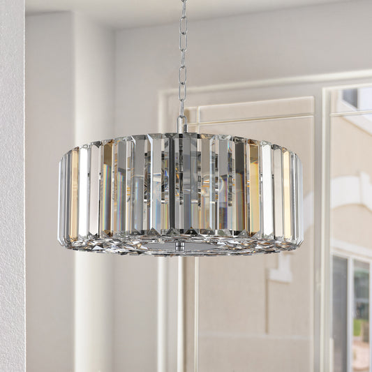 Modern Round Crystal Chandelier