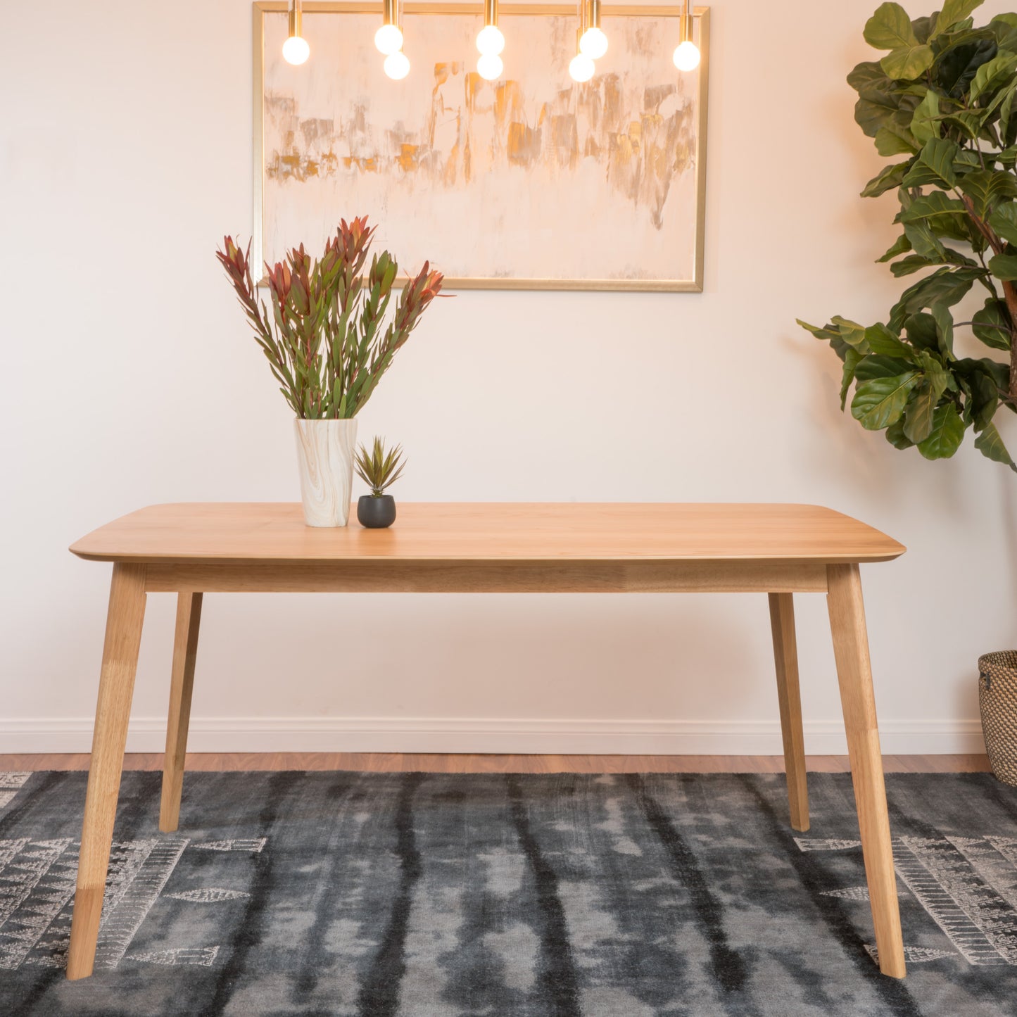 Rubber Wood Dining Table