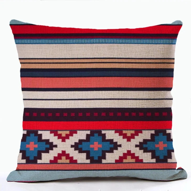 Abstract Ethnic Decorative Pillows Case