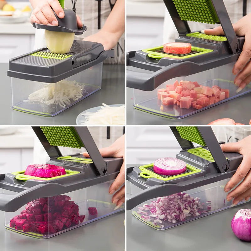 Multifunctional Vegetable Chopper Grater Slicer Dicer