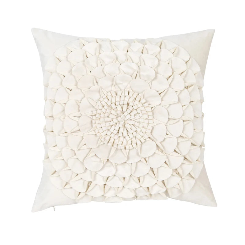 White Flower Pillow               40909762428994