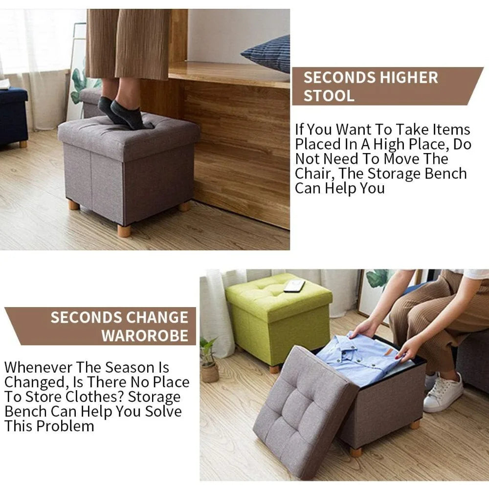 Foldable Storage Ottoman