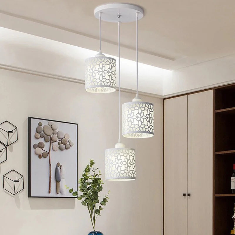 Nordic Creative Iron Floral Pendant Light