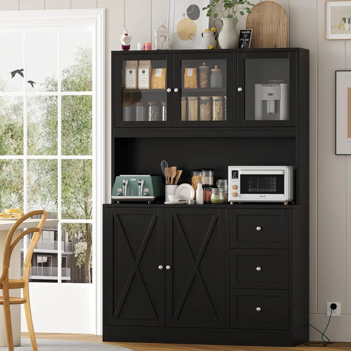 Farmhouse Style Kitchen Hutch