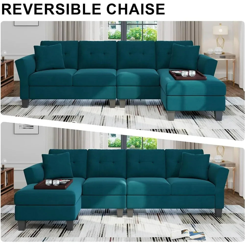 Velvet Sectional Sofa