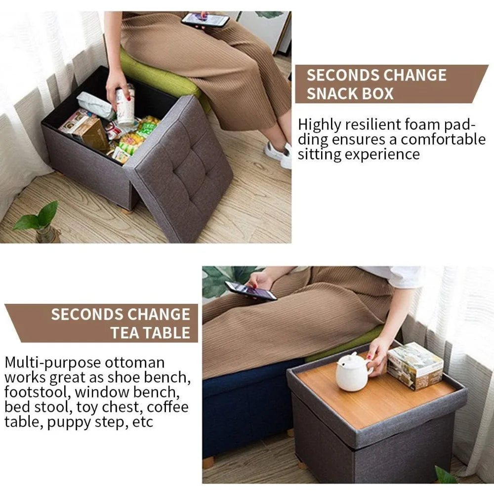 Foldable Storage Ottoman