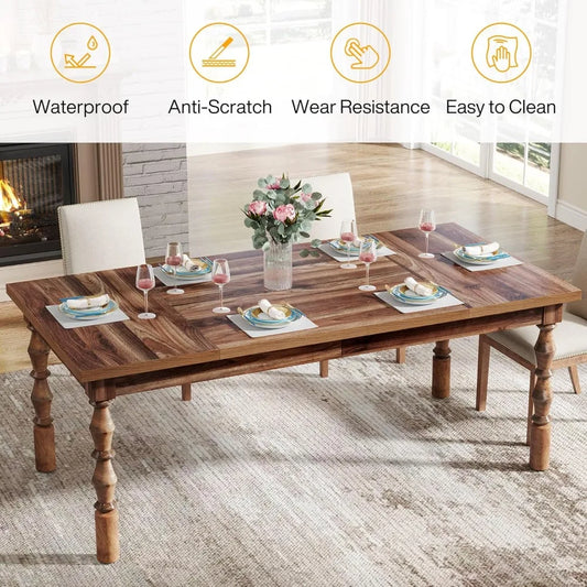 Rich Wood Dining Table