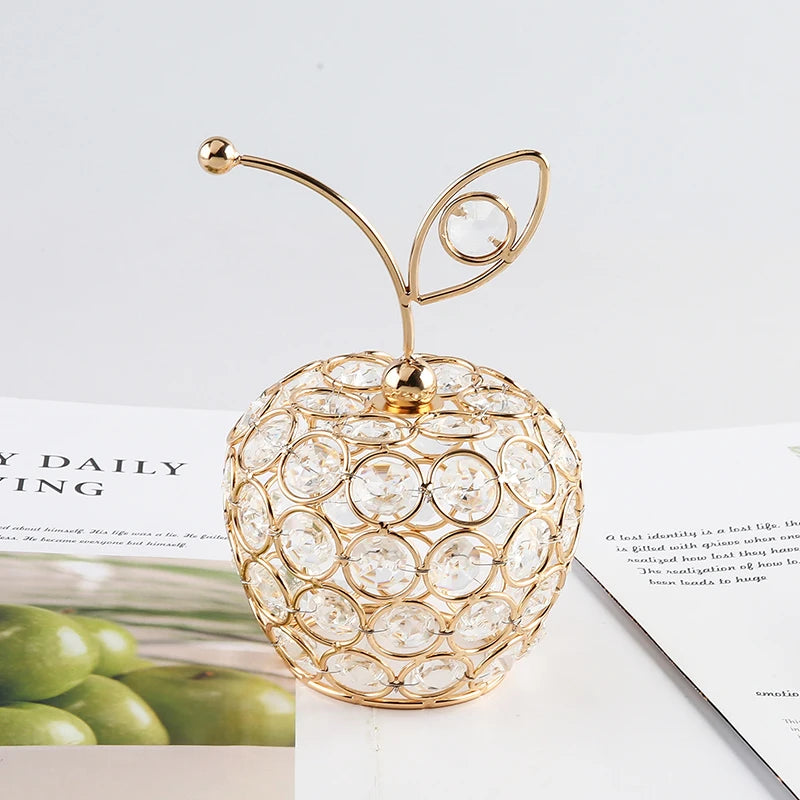 Creative Crystal Apple Pineapple & Pear Home Decor