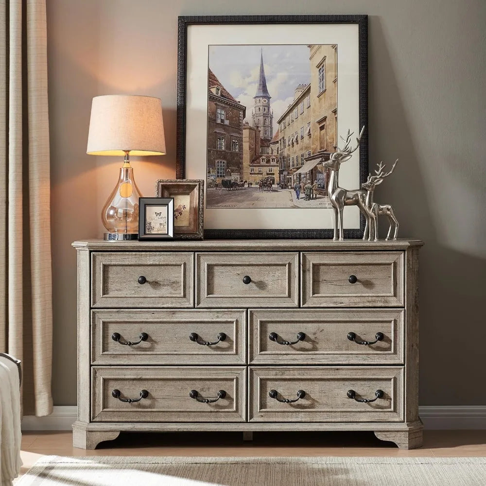 Farmhouse 7 Drawer Dresser