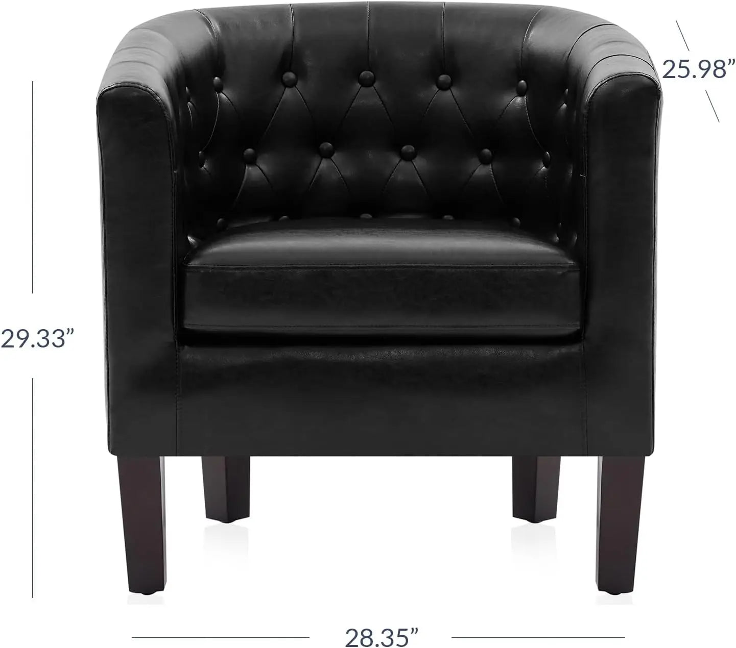 Tufted Barrel Club Chair