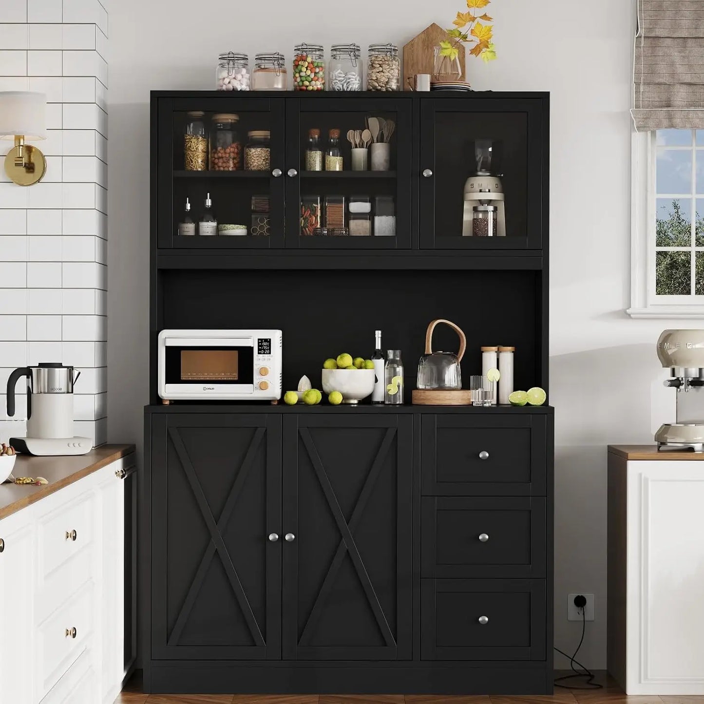 Farmhouse Style Kitchen Hutch