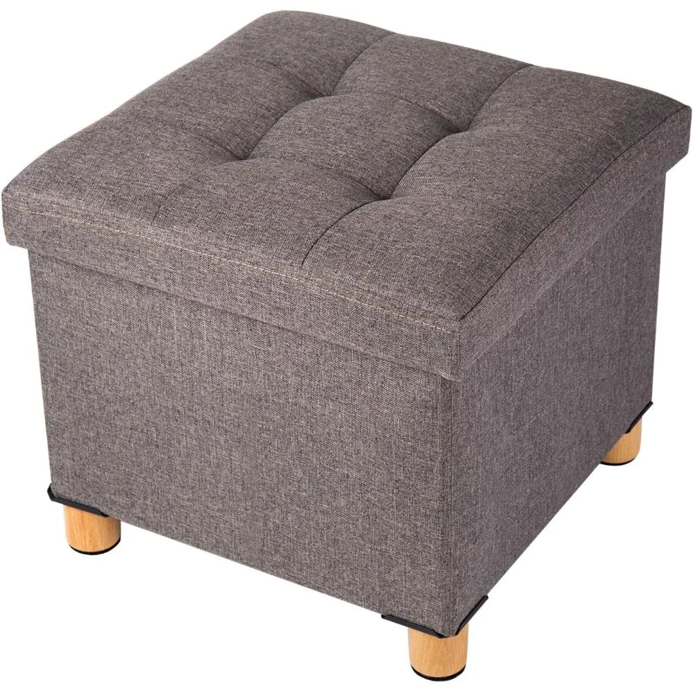 Foldable Storage Ottoman - 40909695451202|40909695483970|40909695680578