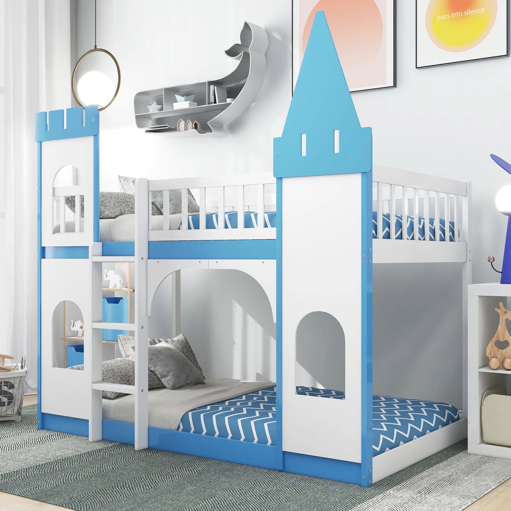 Blue Castle Bunk Bed