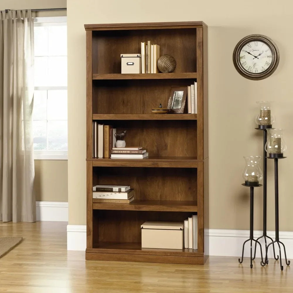 Oiled Oak 5 Shelf Book Case 