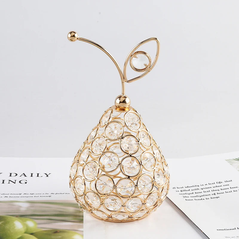 Creative Crystal Apple Pineapple & Pear Home Decor