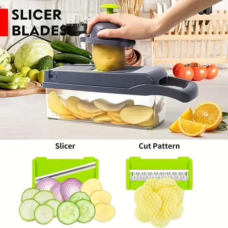 Multifunctional Vegetable Chopper Grater Slicer Dicer