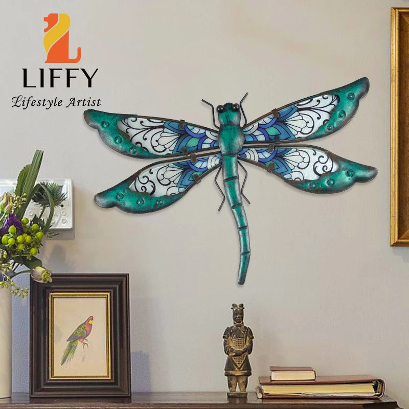 Metal Dragonfly Wall Decor