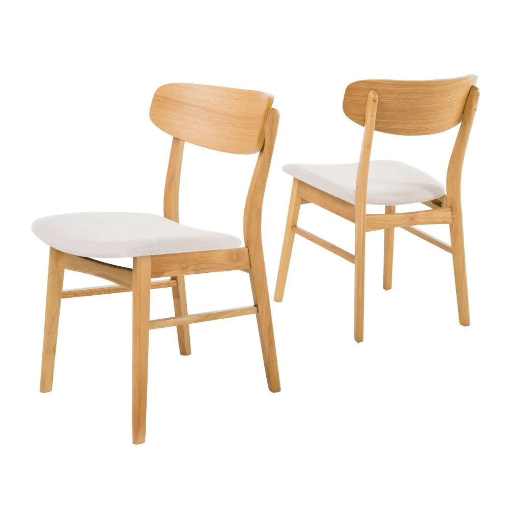 Light Beige Dining Chairs - 2pc