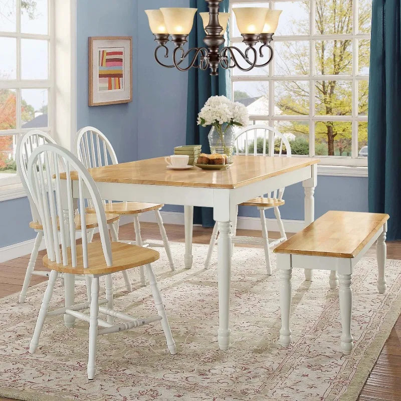 Signature Design Cottage Dining Table, Seats up to 6, Brown & Antique White