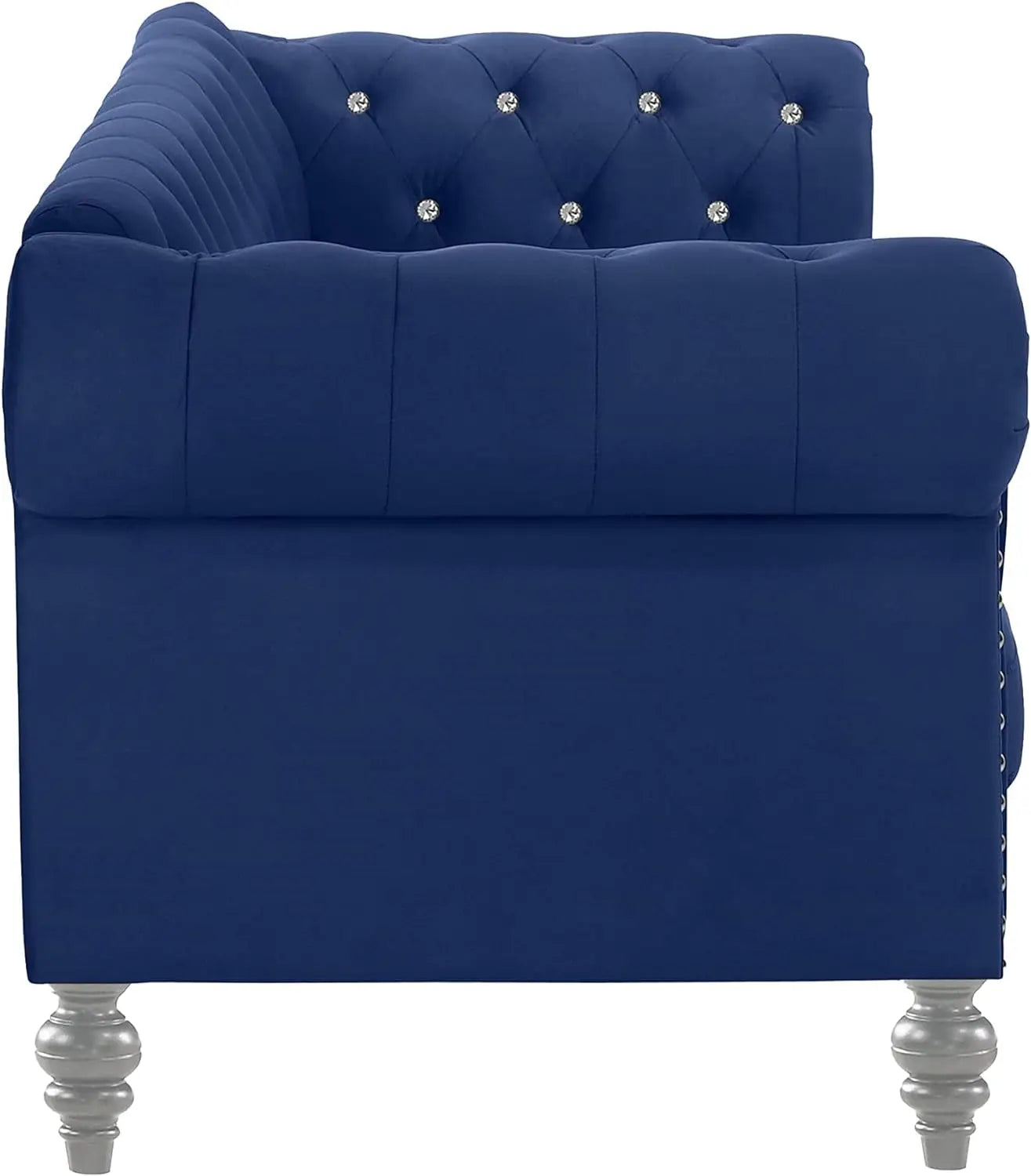 Glam Velvet Button Tufted Chesterfield Sofa