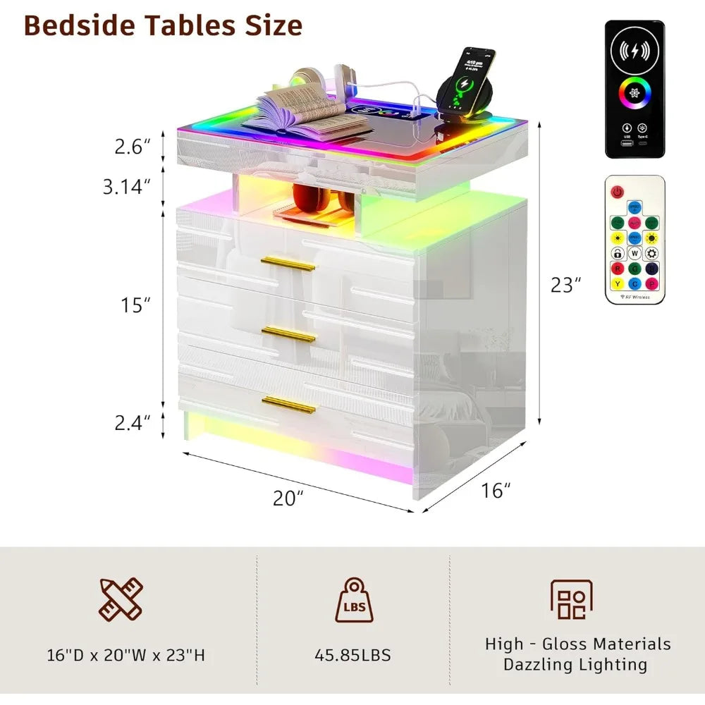 Touch Screen Bedside Table