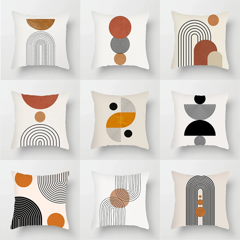 Abstract Geometric Decorative Pillowcases