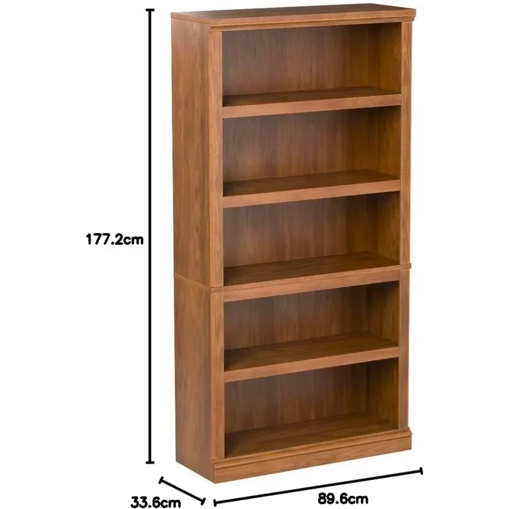 Oiled Oak 5 Shelf Book Case Dimensions