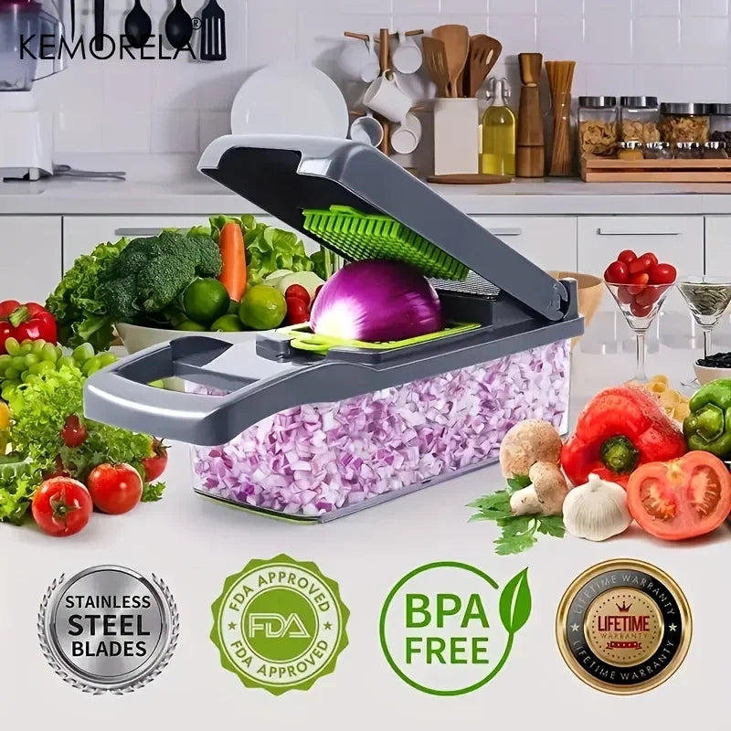 Multifunctional Vegetable Chopper Grater Slicer Dicer