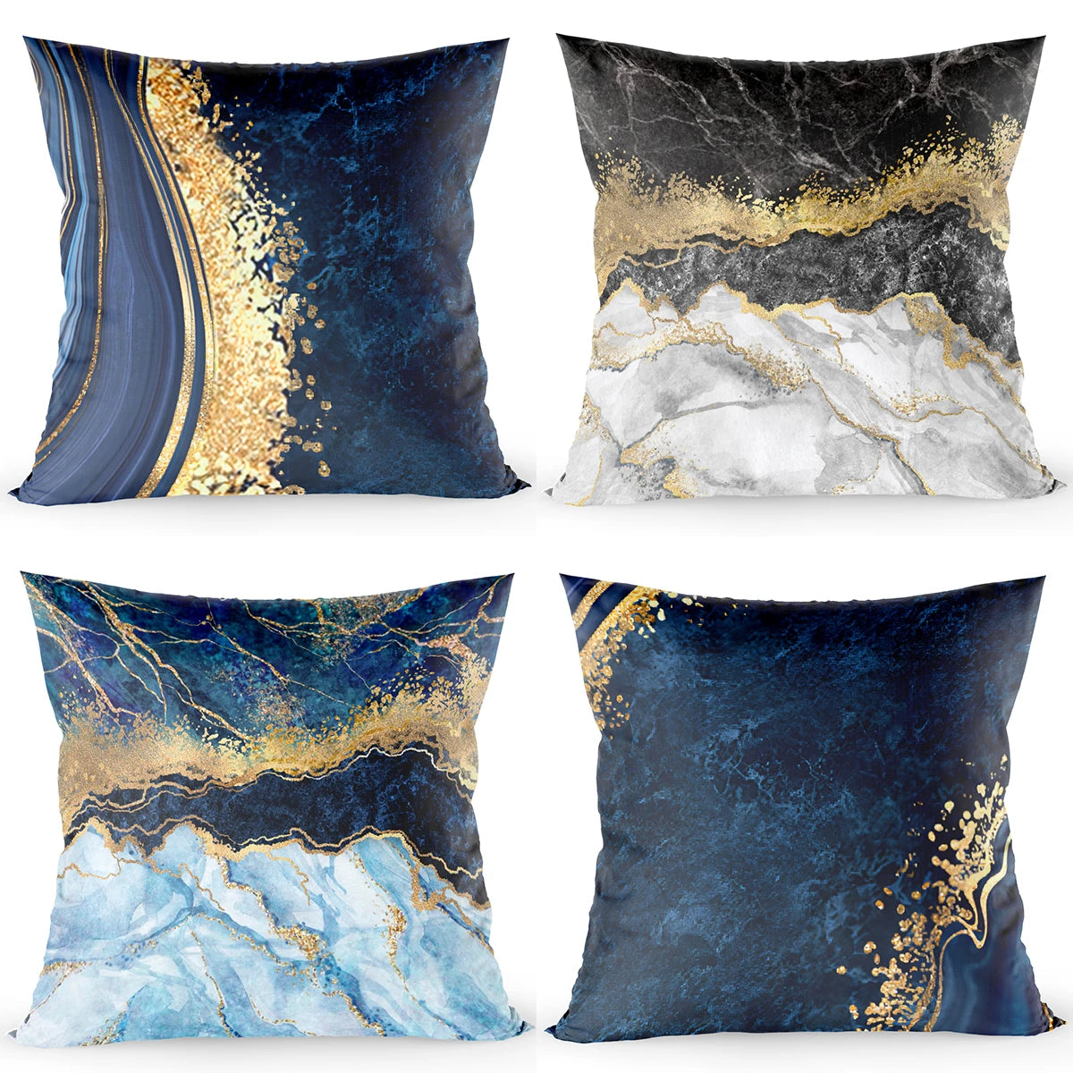 Marble Accent Pillow Cover