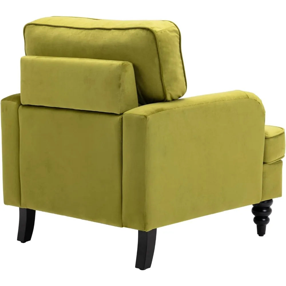 Velvet Accent Arm Chair