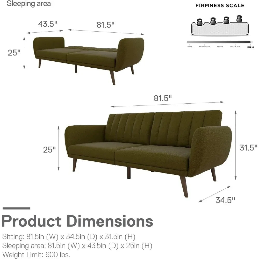 Green Velvet Futon