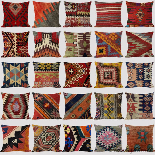 Abstract Ethnic Decorative Pillows Case