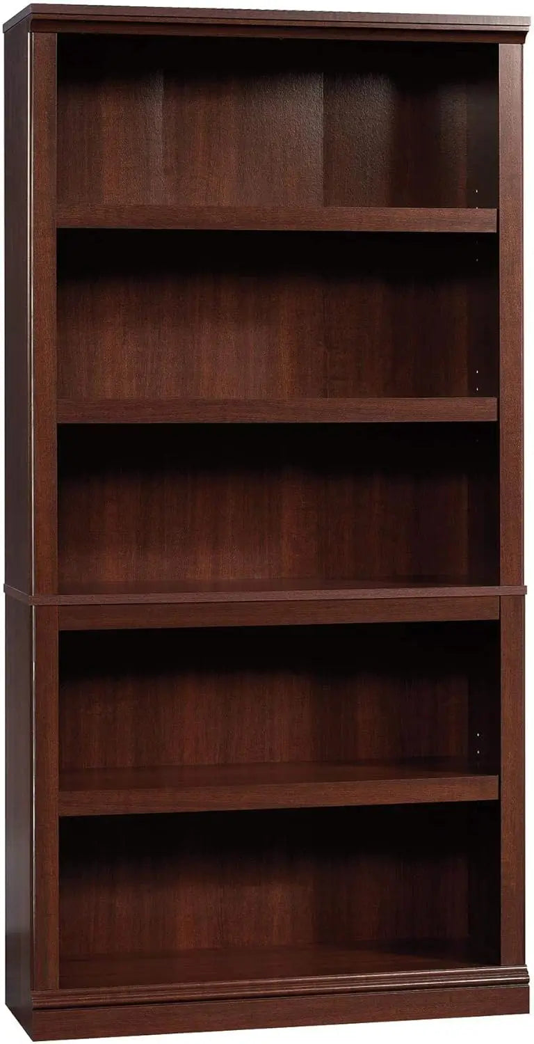 Sauder Cherry Finish 5 Shelf Bookcase