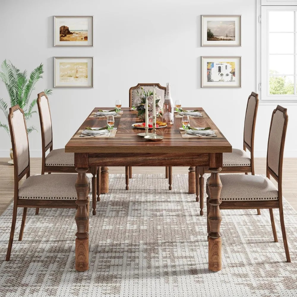 Rich Wood Dining Table