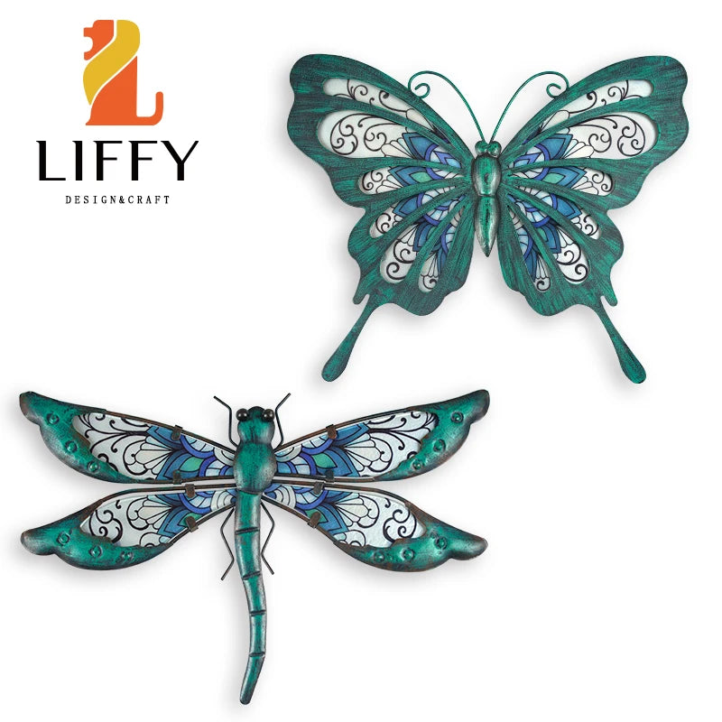 Metal Dragonfly & Butterfly Wall Decor 41395980304450