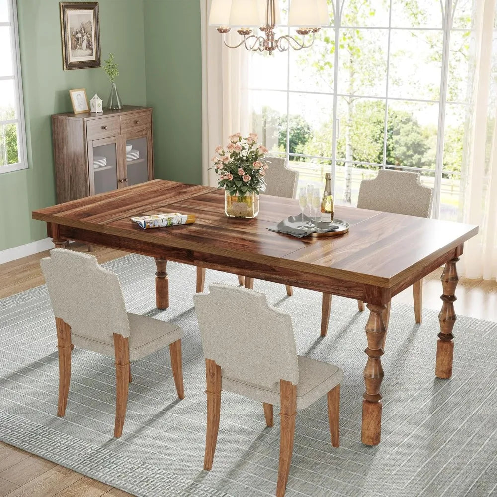 Rich Wood Dining Table