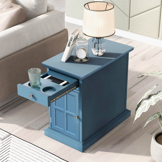 Unique Blue Multifunctional End Table