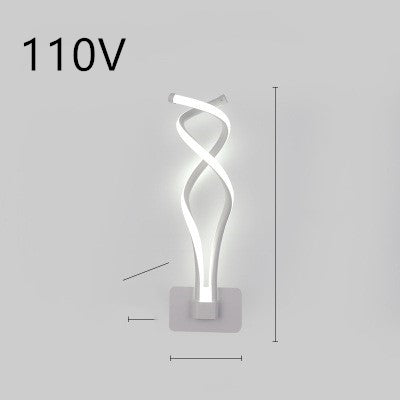 LED wall lamp nordic minimalist bedroom bedside lamp.