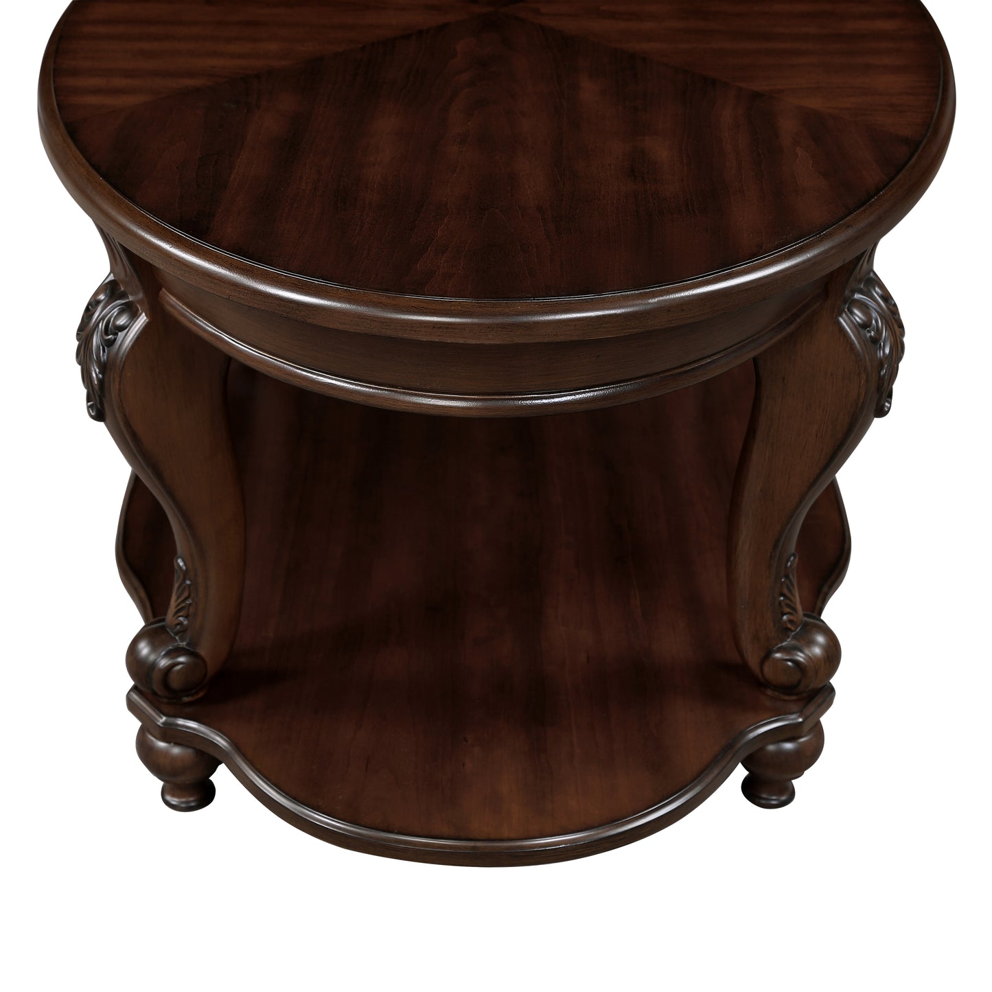 Cherry 3 pc. Oval Coffee Table Set