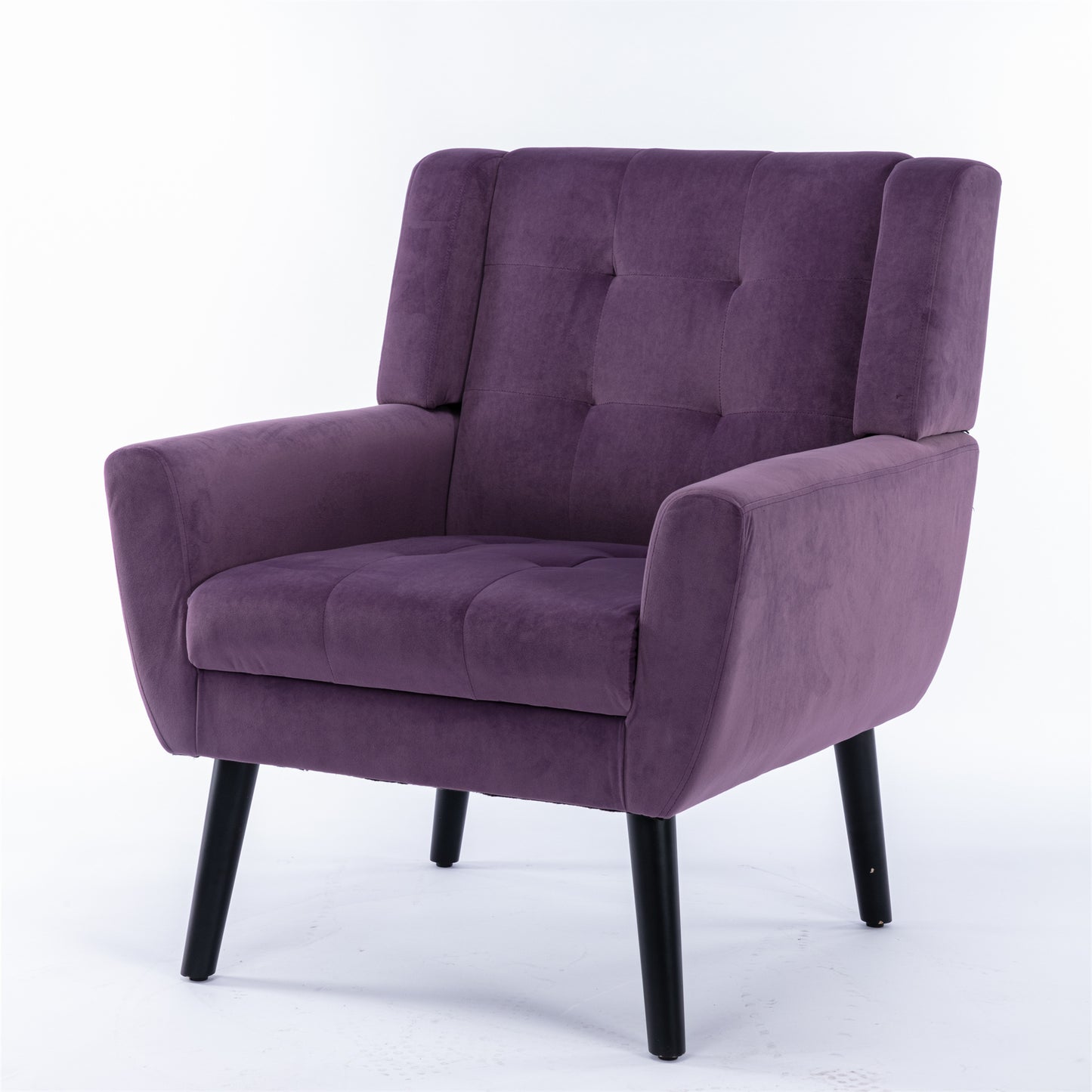 Purple Velvet Accent Chair