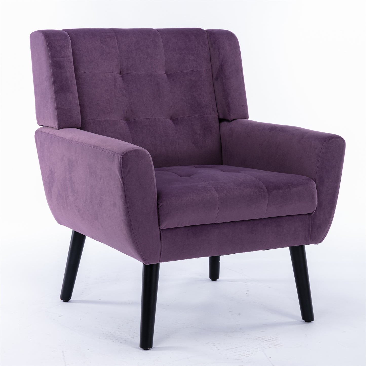 Purple Velvet Accent Chair