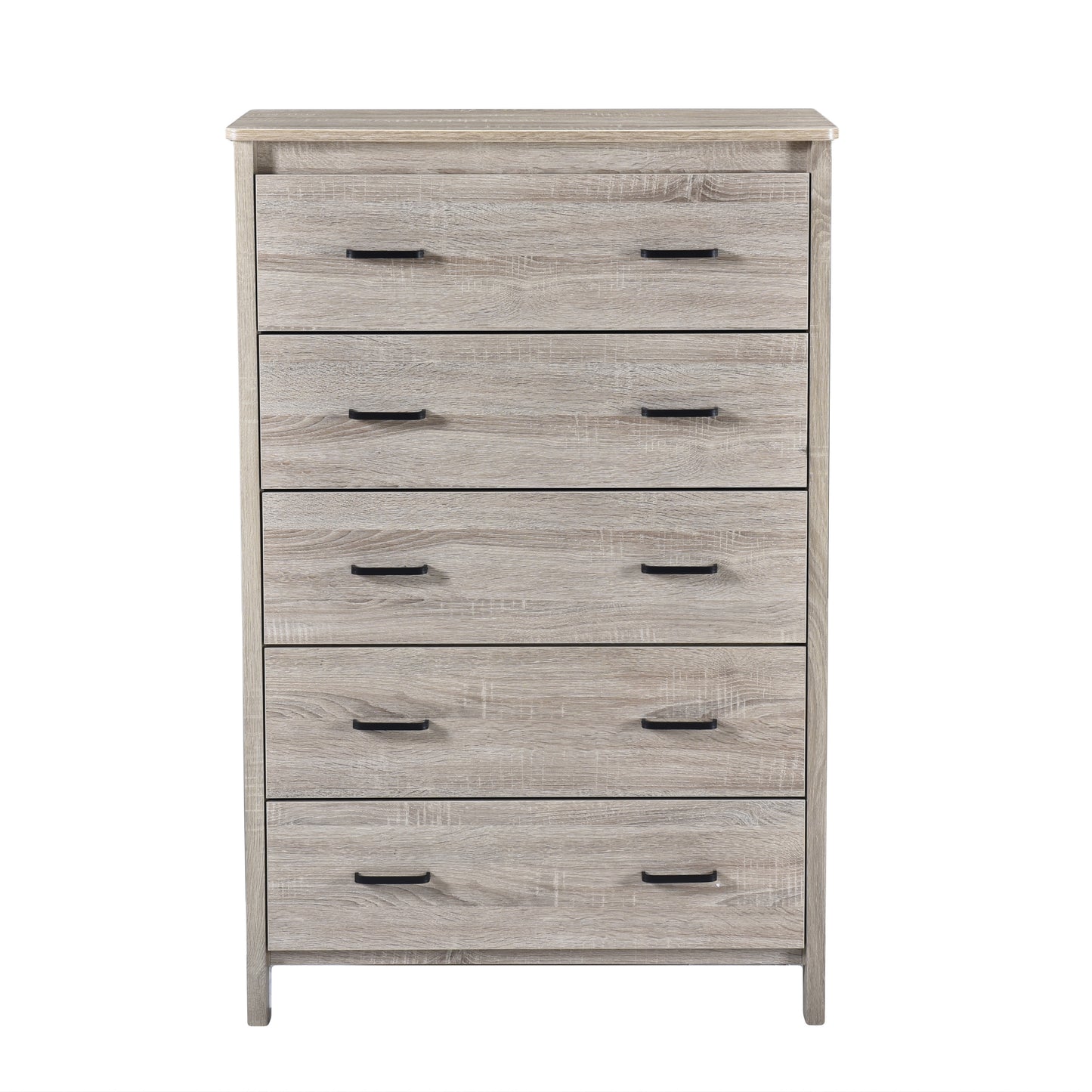 Natural Grey Tall 5 Drawer Chest